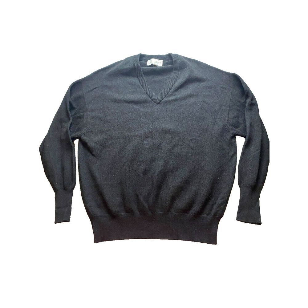 Clark & Gregory Sweater Adult Extra Large Black 100% Cashmere Outerwear Mens‎